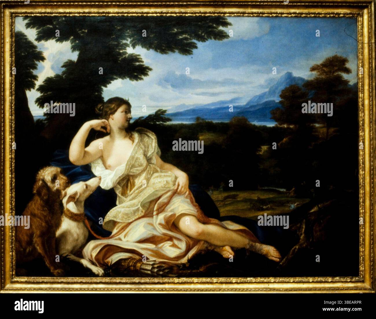 Diana, die Jägerin. Giovanni Battista Gaulli. c. 1690. Stockfoto