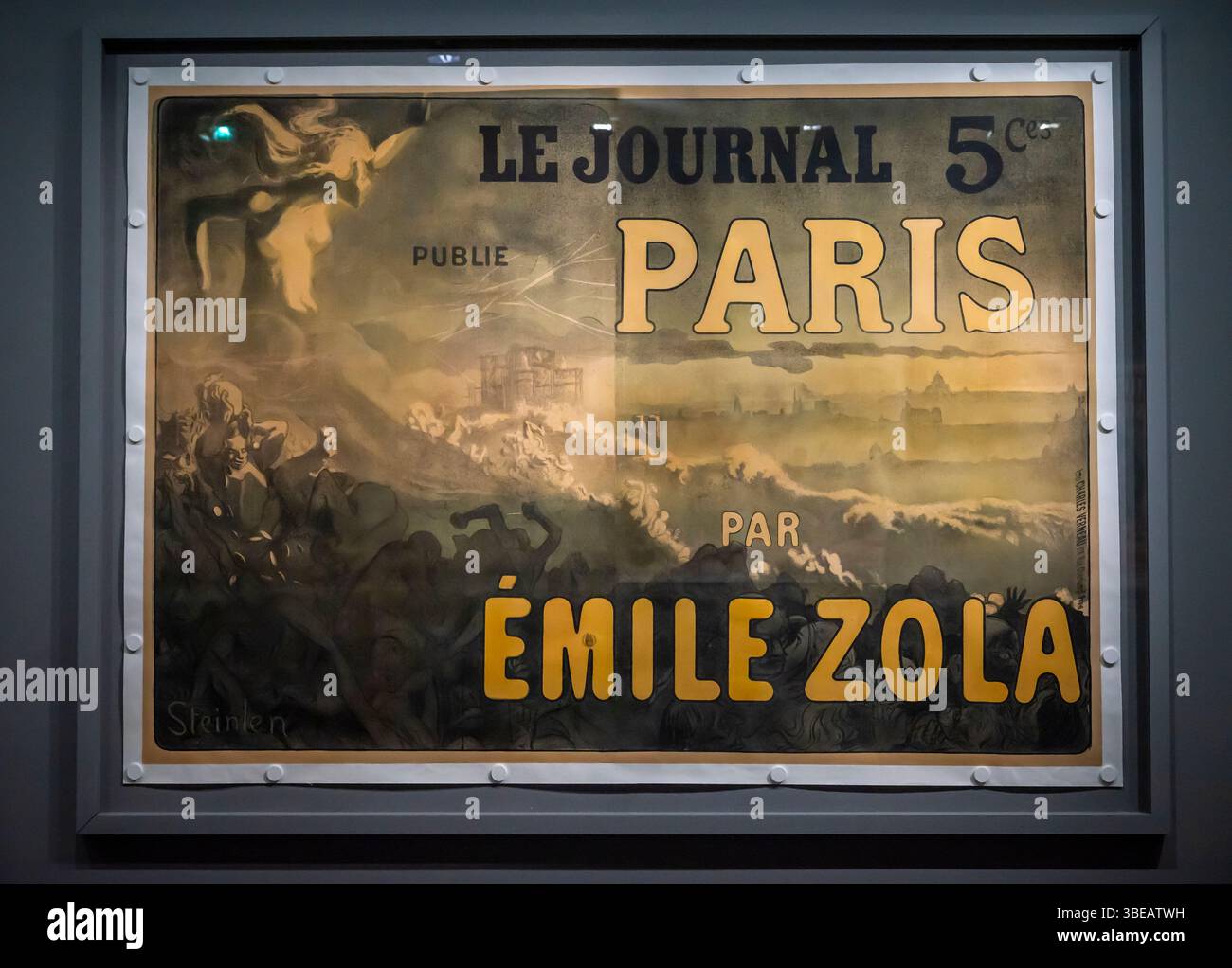 Die Ausstellung Art is in the Street, das goldene Zeitalter des illustrierten Posters in Paris, Musée d'Orsay, Paris, Frankreich Stockfoto