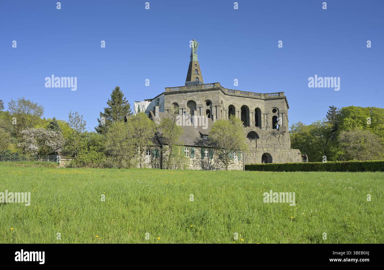 Hercules-Gebäude im Bergpark Wilhelmshöhe, Kassel, Hessen, Deutschland, Europa Stockfoto