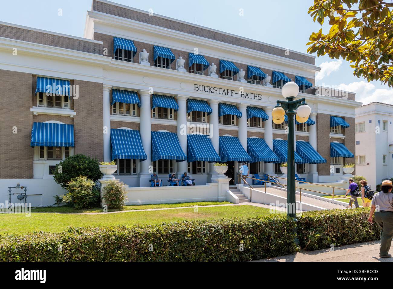 Buckstaff Baths Badehaus in Bathhouse Row an der Central Avenue in Hot Springs, Arkansas, USA Stockfoto