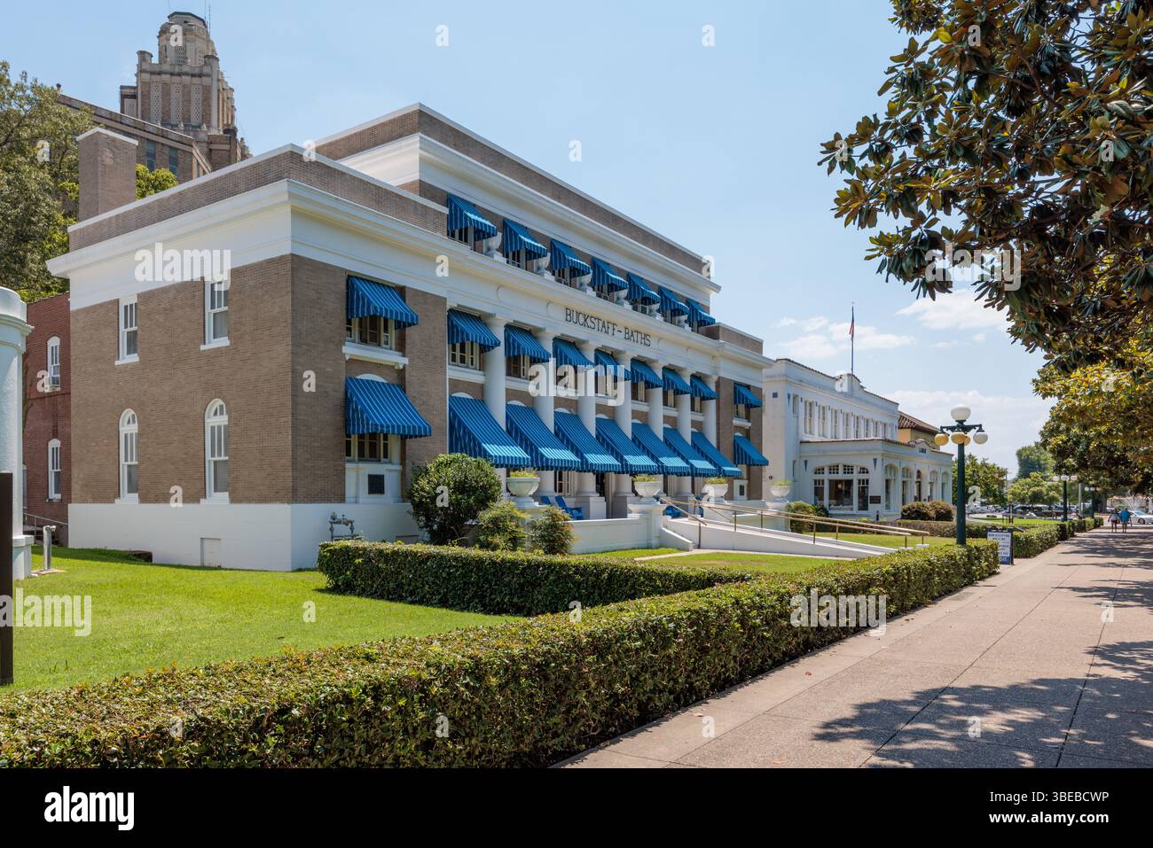 Buckstaff Baths Badehaus in Bathhouse Row an der Central Avenue in Hot Springs, Arkansas, USA Stockfoto