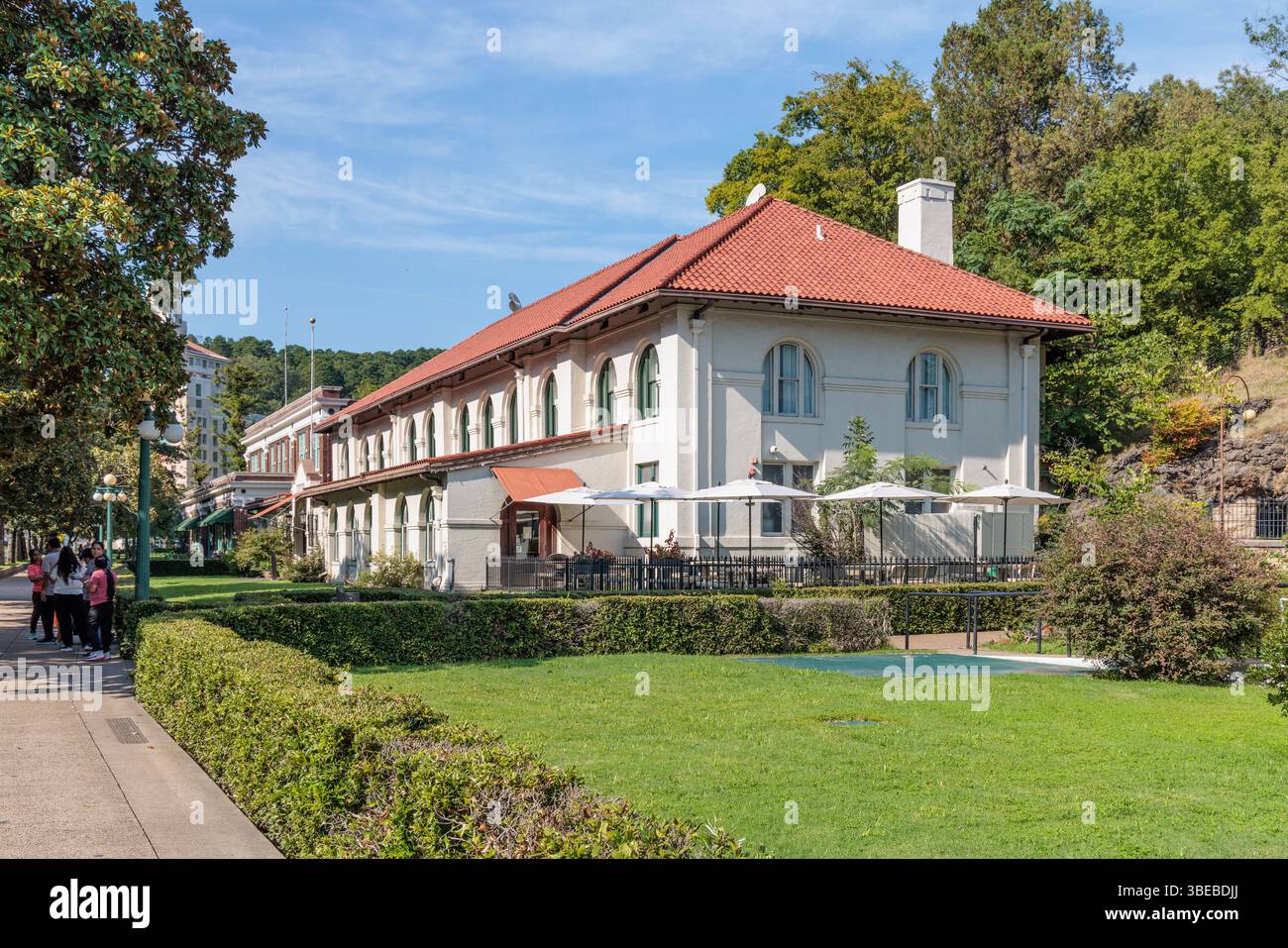 Hale Bathhouse entlang der Bathhouse Row auf der Central Avenue in Hot Springs, Arkansas, USA Stockfoto