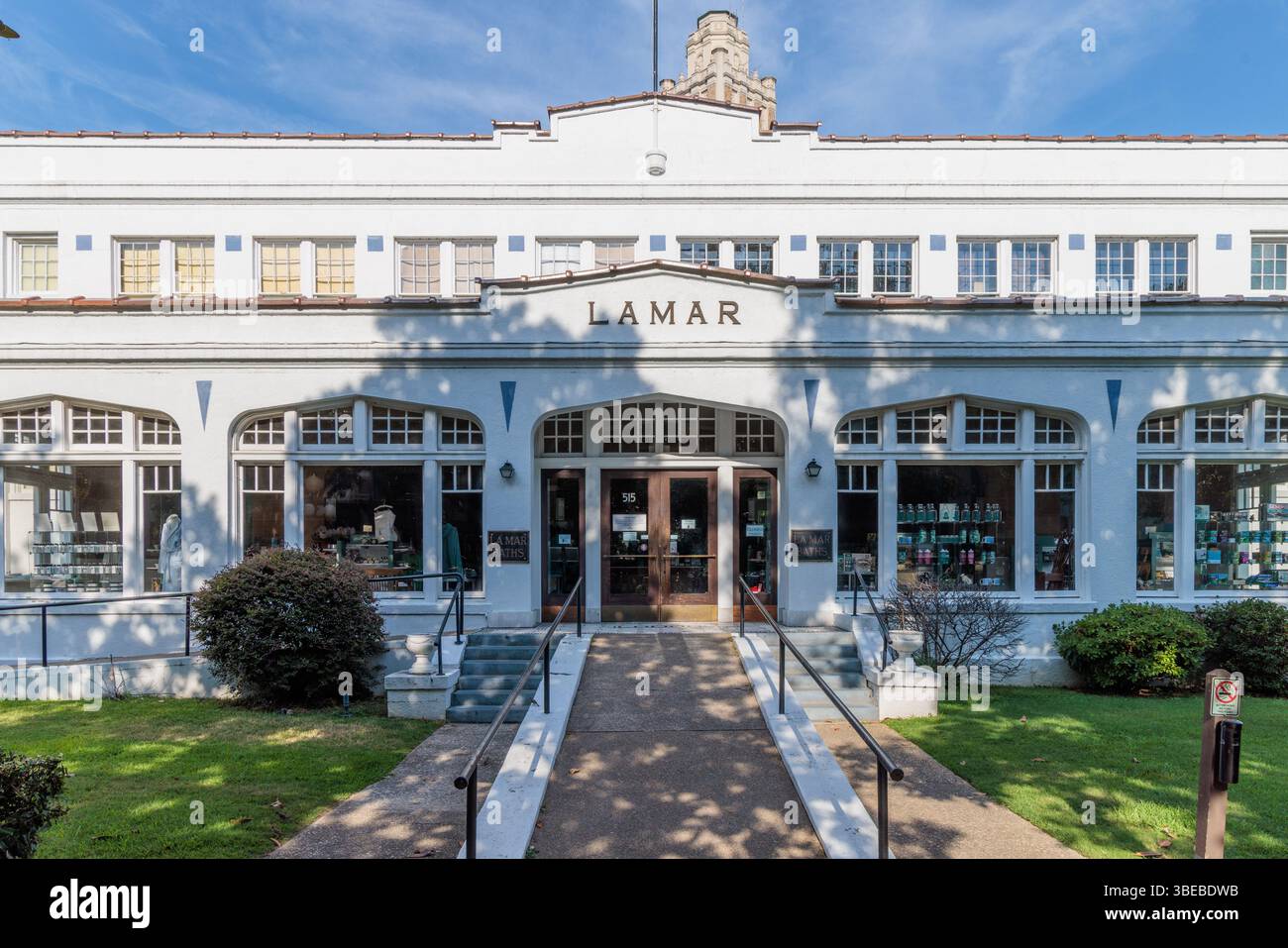 Lamar Baths Badehaus in Bathhouse Row an der Central Avenue in Hot Springs, Arkansas, USA Stockfoto