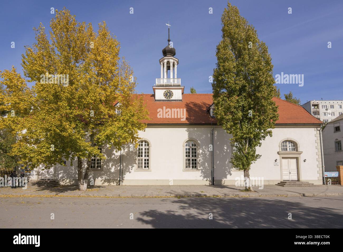 Wolgograd, Russland - 23. Oktober 2016: Das Gebäude der Kirche im Museum Preserve Old Sarepta, Wolgograd Stockfoto