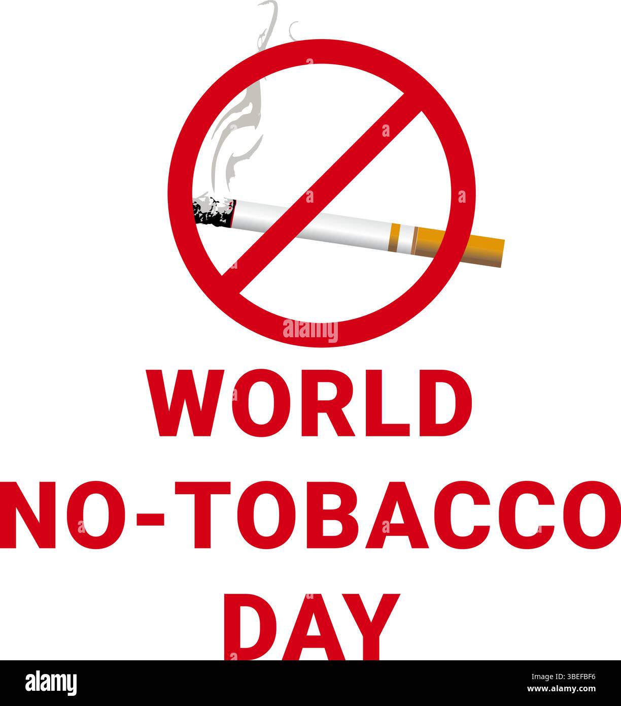 World No Tobacco Day Logo - Stop Smoking Awareness Stock Vektor World No Tobacco Day Logo - Stop Smoking Awareness Stock Vektor