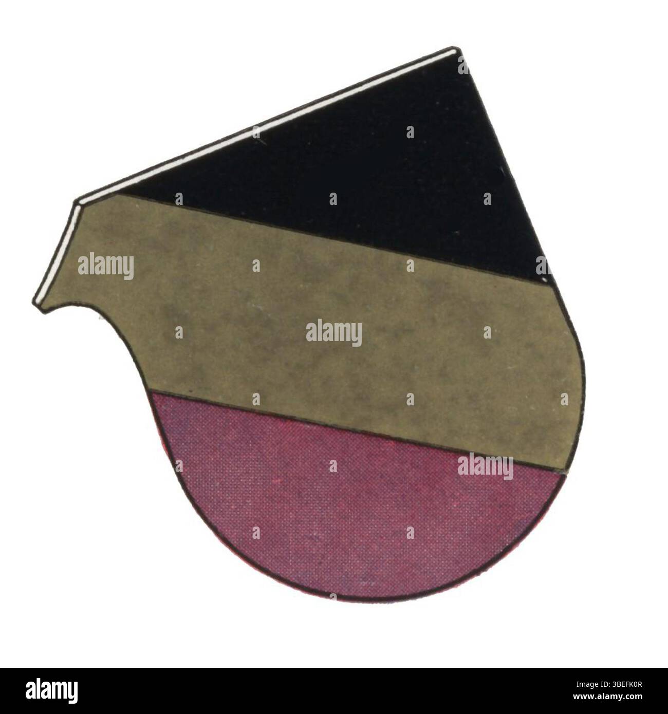 Dies ist das von Michael Doeberl herausgegebene Wappen des katholischen deutschen Studentenverbandes Radegund aus Münster, welches die Werte und das Erbe der Gruppe repräsentiert, vom 01.11.1931. Stockfoto