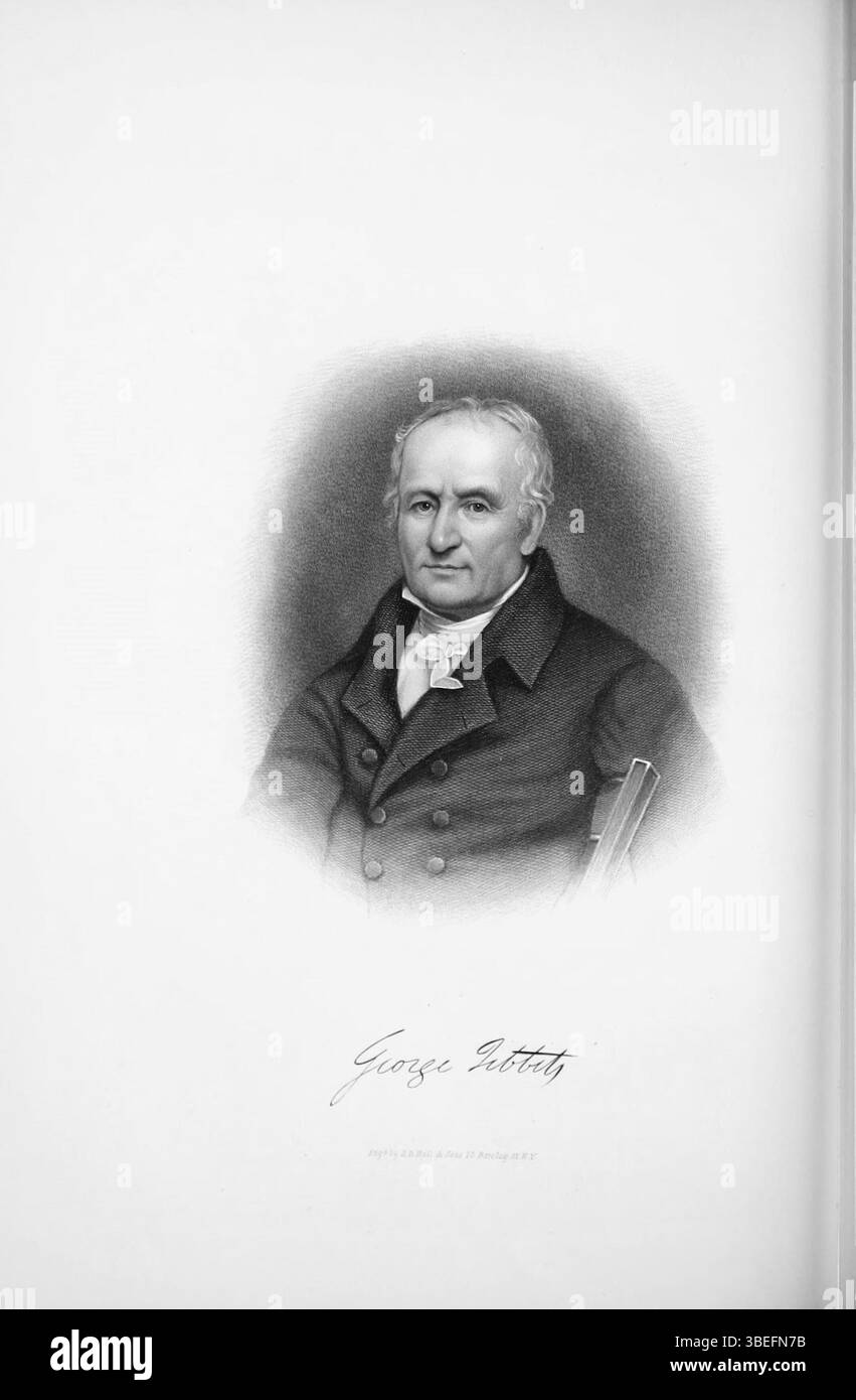 Dieses Kunstwerk, das George M. Tibbits zugeschrieben wurde und vor 1880 entstand, ist ein Beispiel für das Werk des Künstlers aus dieser Zeit und zeigt seinen Stil und seine Technik während dieser Zeit. Stockfoto