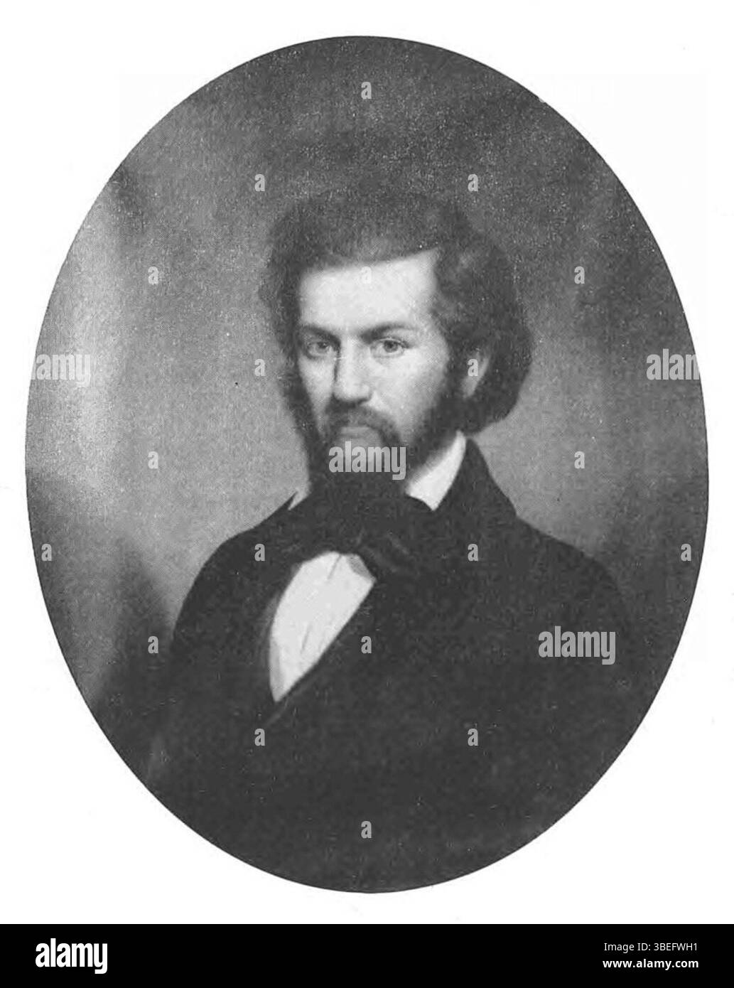 Porträt von Robert Farris Adair, erstellt von Charles Soule Jr. im Jahr 1859, das ein formales Bild des Individuums in Kleidung des 19. Jahrhunderts darstellt. Stockfoto