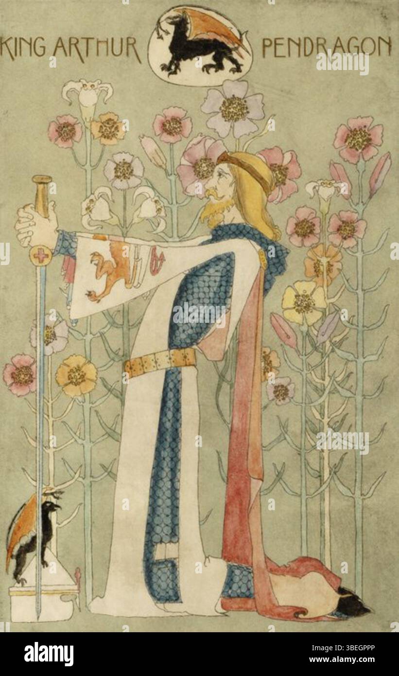 Die 1899 erschienene Ausgabe von *The Poems of Alfred, Lord Tennyson* enthält ein Cover von Dorothy C. Smyth. Dieses Design spiegelt den künstlerischen Stil des späten 19. Jahrhunderts wider und ergänzt Tennysons literarische Werke mit visuell ansprechender Kunst. Stockfoto