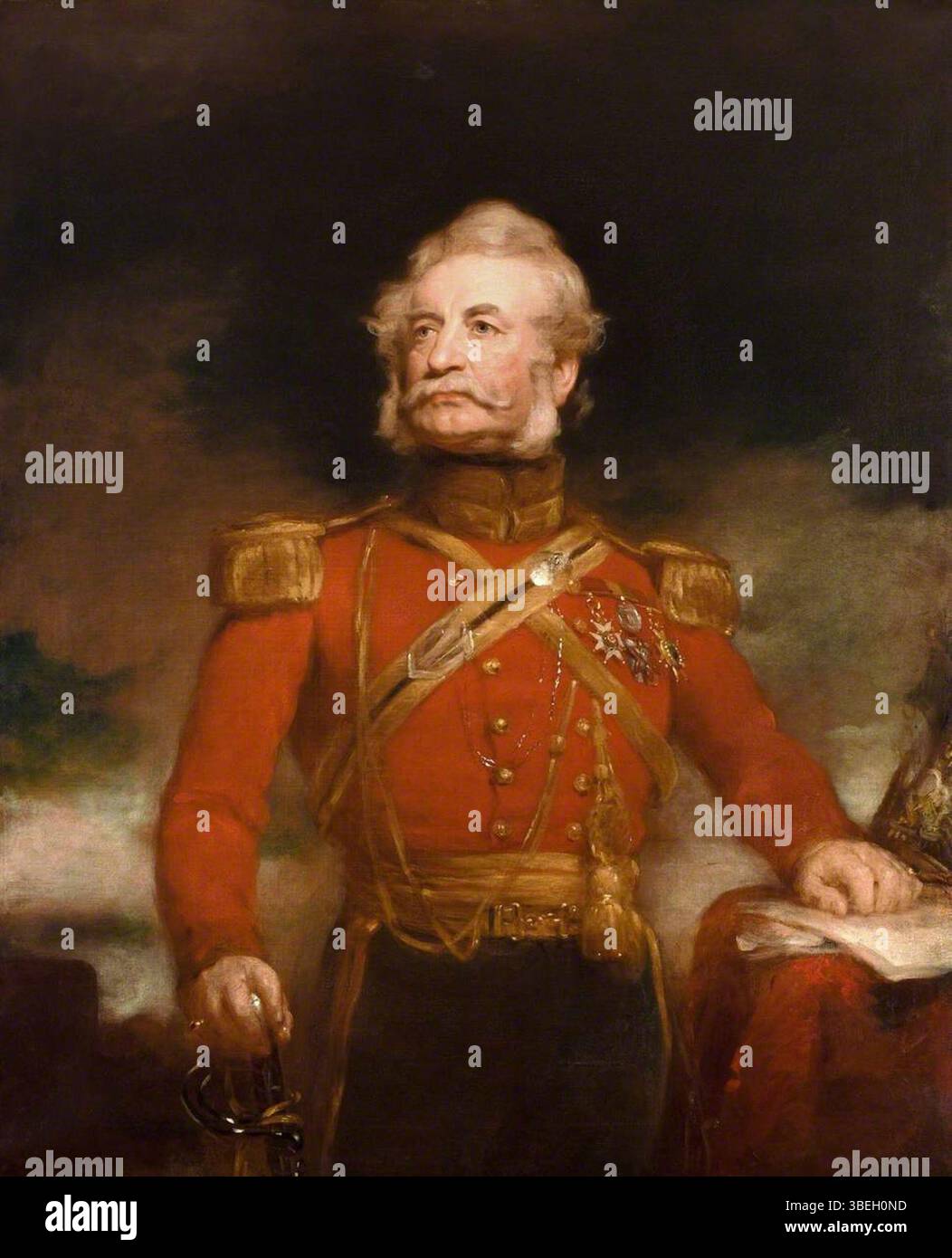 Owen, William; Brigadegeneral Charles Robert Cureton (1789–1848), CB; Royal United Services Institute for Defence and Security Studies; http://www.artuk.org/artworks/brigadier-general-charles-robert-cureton-17891848-cb-237361 Stockfoto