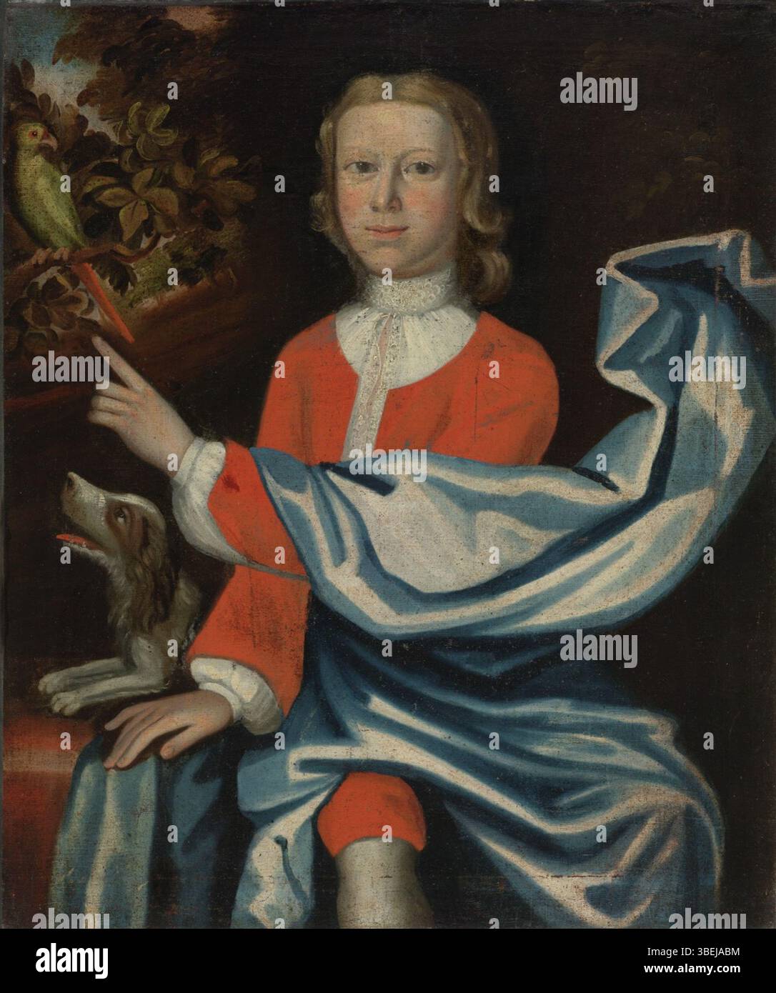 L.1.39.6; zugeschrieben, Nehemiah Partridge, amerikanisch, 1683–1730 (Künstler); Edward Jaquelin Jr.; ca. 1722–23; Öl auf Leinwand; ungerahmt: 31 1/2 x 26 Zoll (80,01 x 66,04 cm) gerahmt: 37 x 32 Zoll (93,98 x 81,28 cm); Fastenzeit der Ambler-Familie mit Erlaubnis von William F. Brodnax III.; Virginia Museum of Fine Arts, Richmond Stockfoto