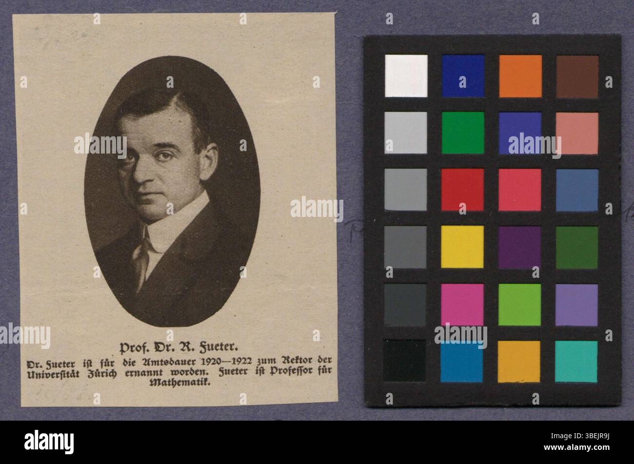 Reproduktion einer Schwarz-weiß-Fotografie von Rudolf Fueter, entstanden zwischen 1900 und 1920. Stockfoto