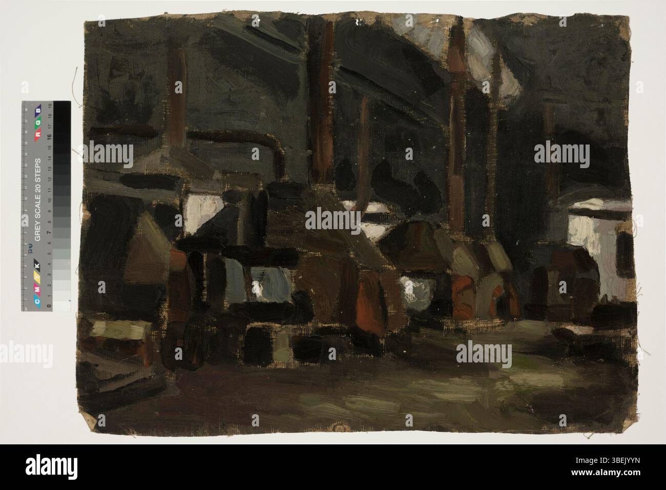 Nikolai Triik. Interjöör. 1906-1908. Õli, lõuend. 37 x 50 Stockfoto