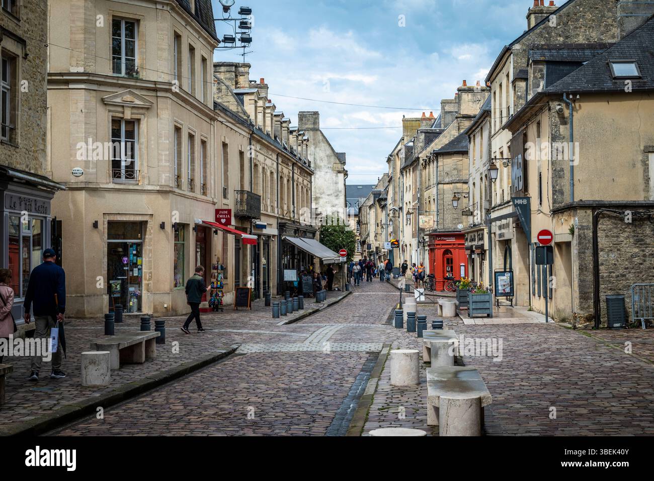 Historisches Stadtzentrum, Bayeux, Normandie, Frankreich Stockfoto