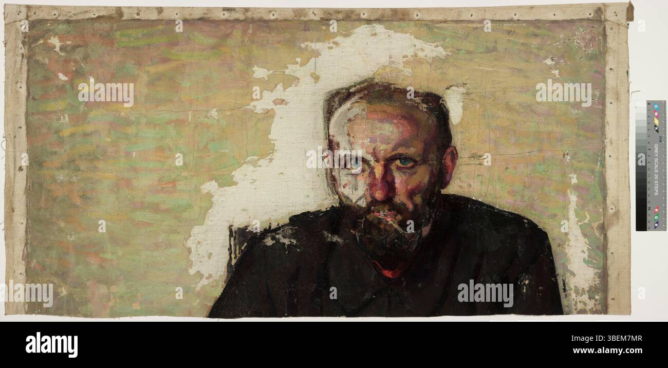 Nikolai Triik. A. Laikmaa-Erbse. 1913. Õli, lõuend. 43x84 Stockfoto