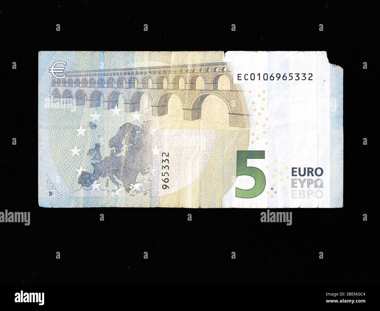 5-Euro-Schein Stockfoto