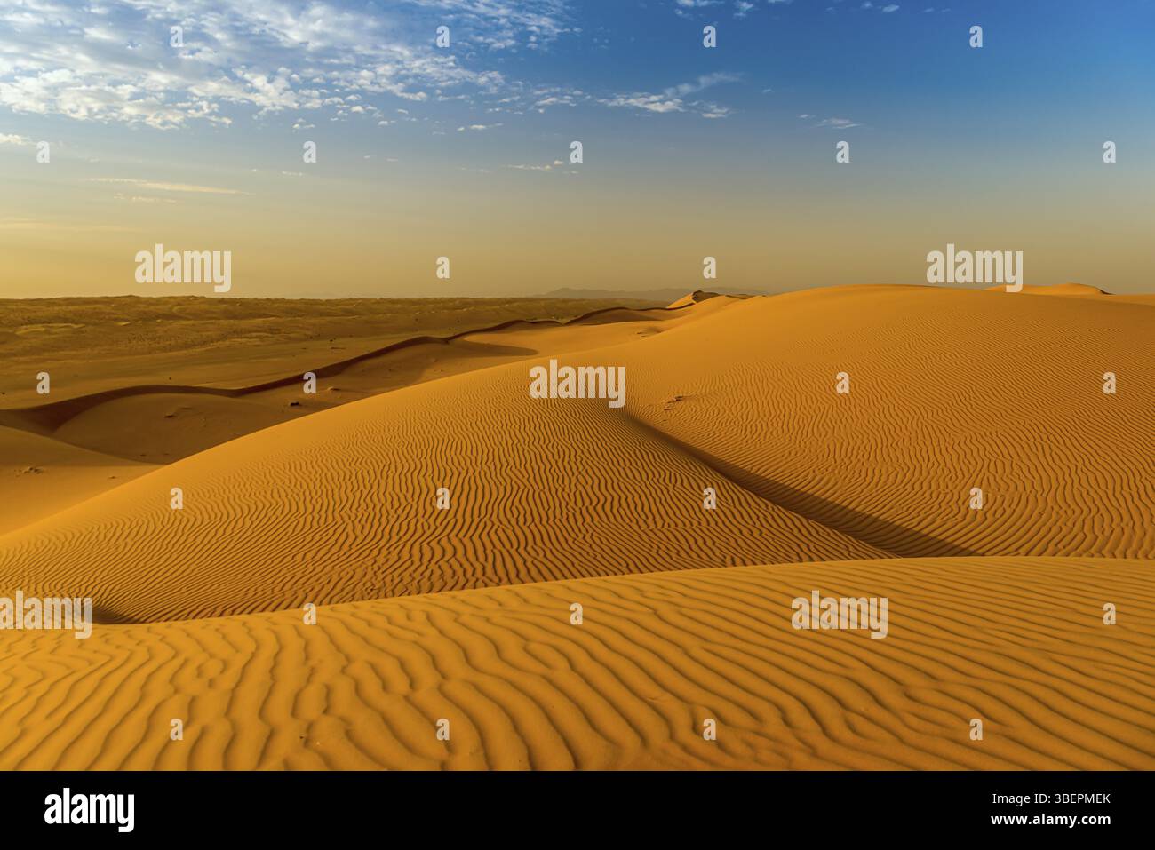 Golf von Oman Wüste Stockfoto