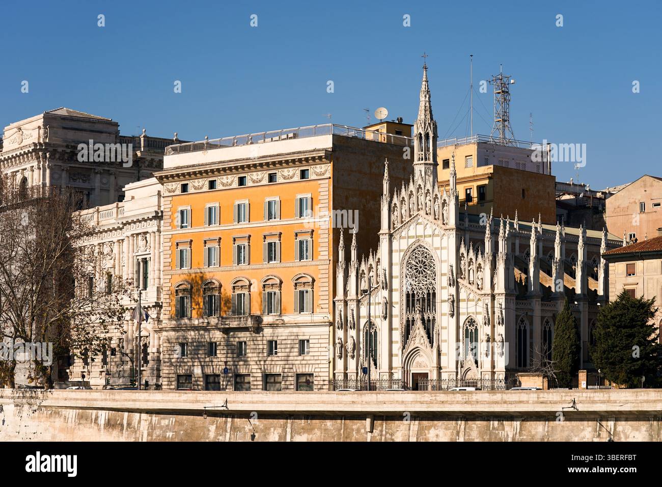 Chiesa Sacro Cuore di Gesù in der gotischen Kirche Prati in Rom, Italien Stockfoto