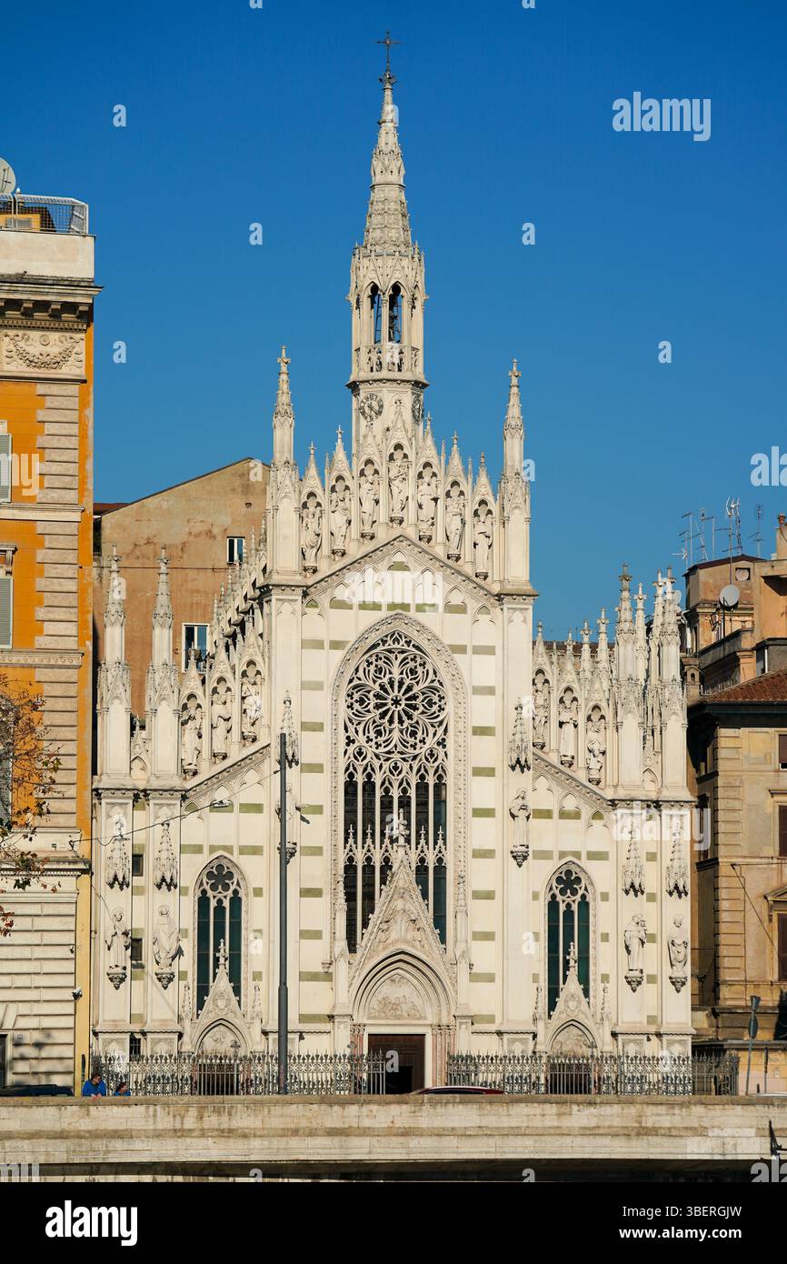 Chiesa Sacro Cuore di Gesù in der gotischen Kirche Prati in Rom, Italien Stockfoto