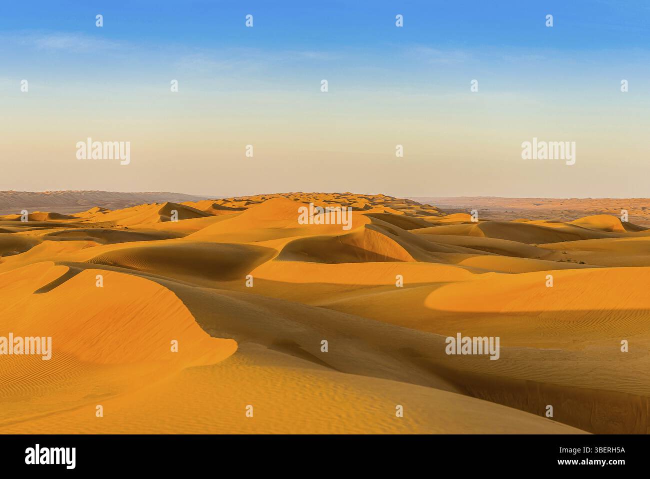 Wüstengolf von Oman Stockfoto