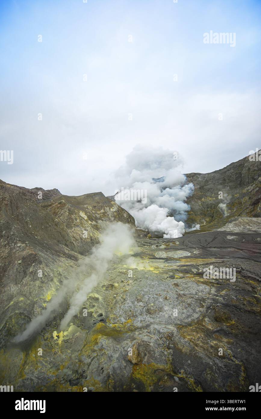 Whakaari White Island NZ (Te Puia o Whakaari) Stockfoto