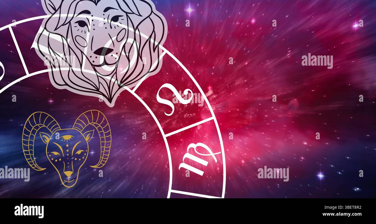 Zusammensetzung von Bitcoin-Symbolen über Verbindungen Globus und Weltkarte auf blauem Hintergrund Stockfoto