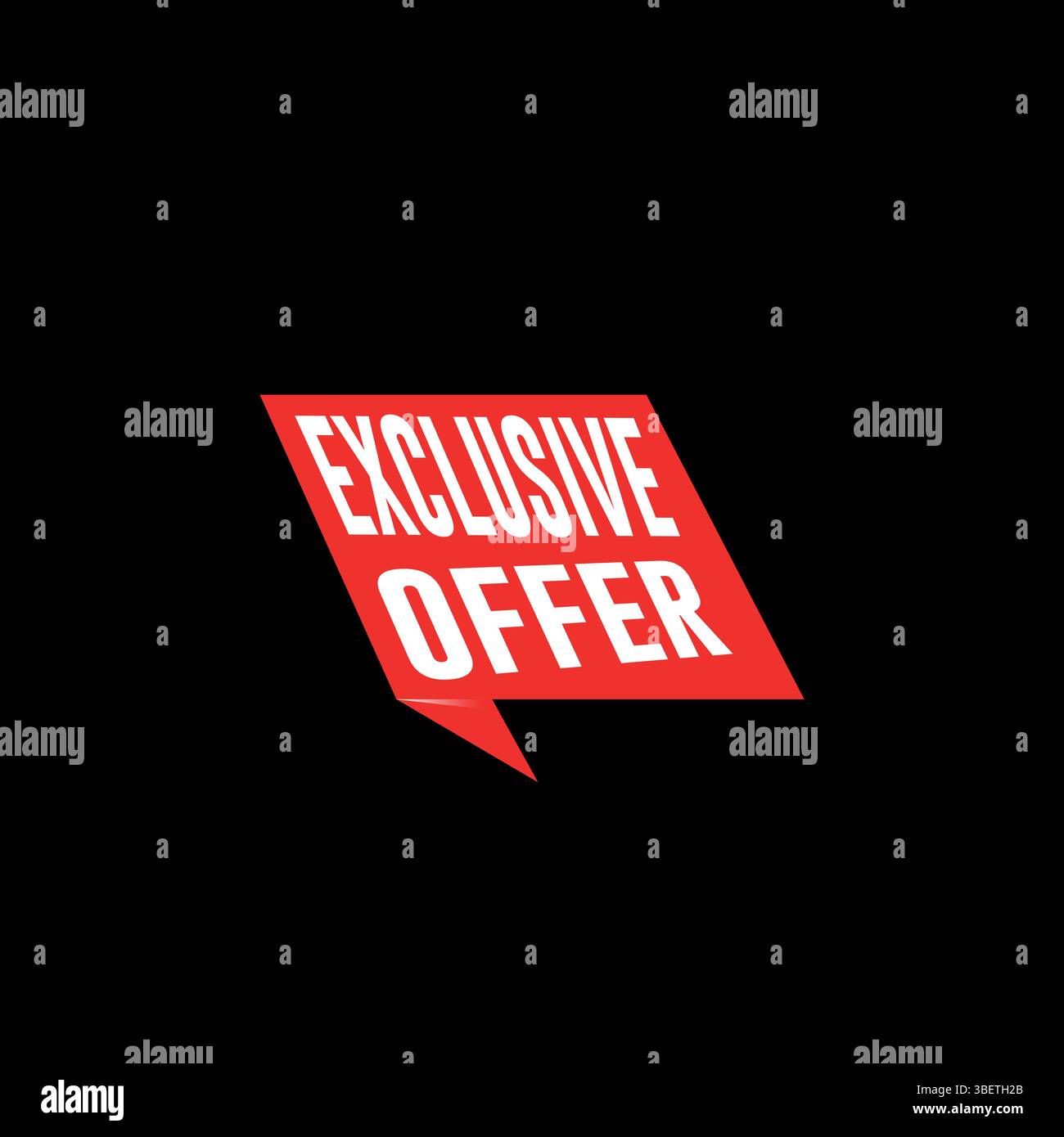 Exklusives Angebotsabzeichen | Vektor mit Promotion auf schwarzem Hintergrund Stock Vektor