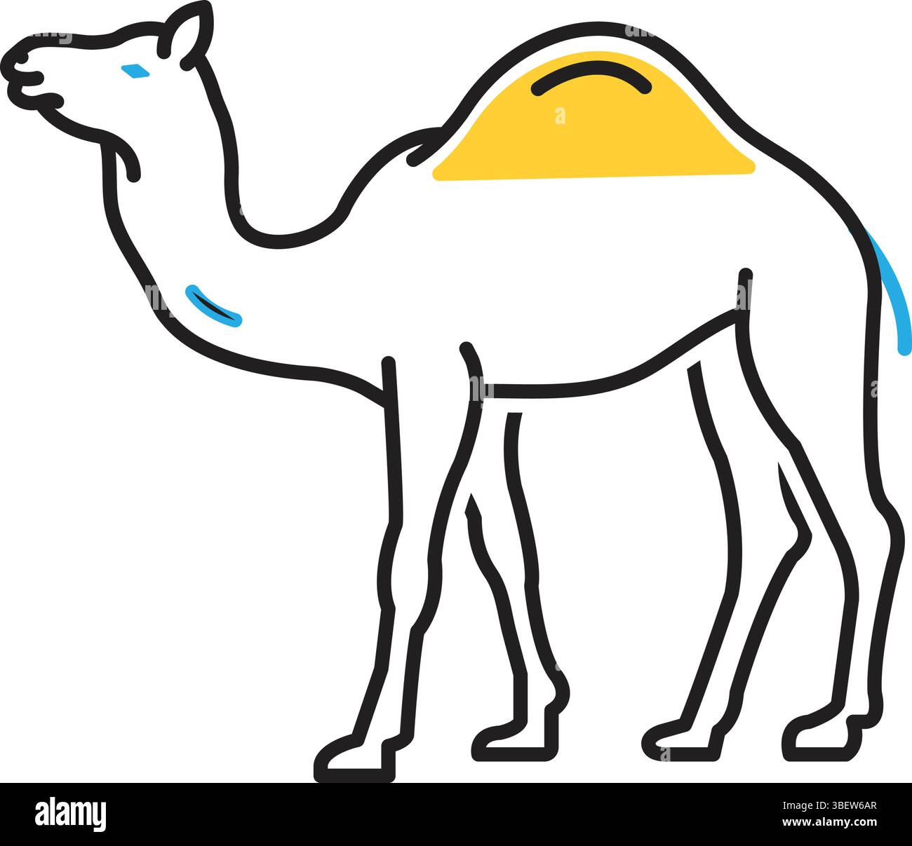 Symbol für Kamel, Karawane Stock Vektor