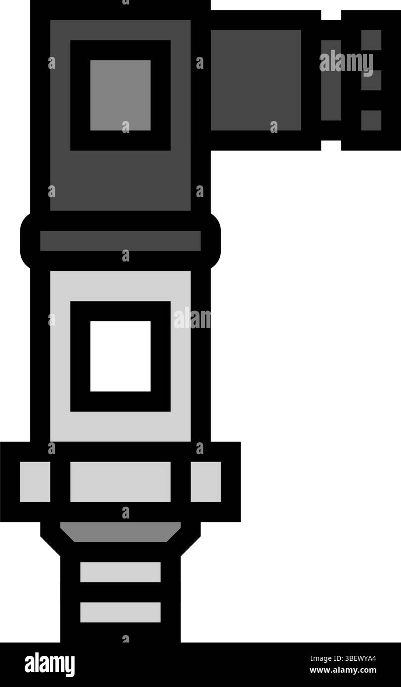 Vektorgrafik des Farbsymbols des Drucksensormoduls Stock Vektor