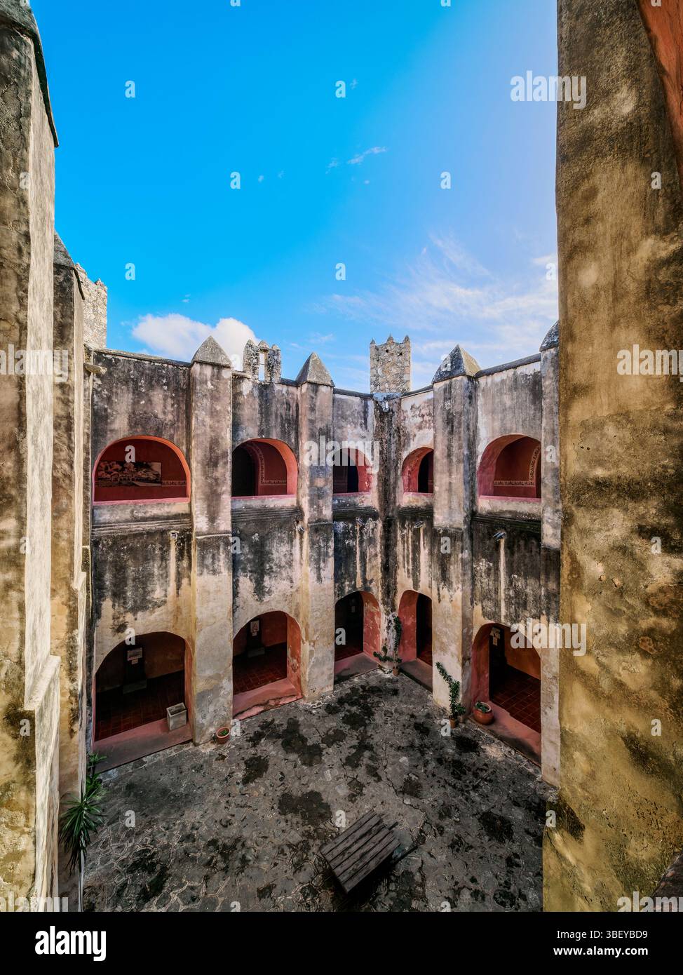 Kloster San Bernardino de Siena, Innenraum, Valladolid, Yucatan State, Mexiko Stockfoto