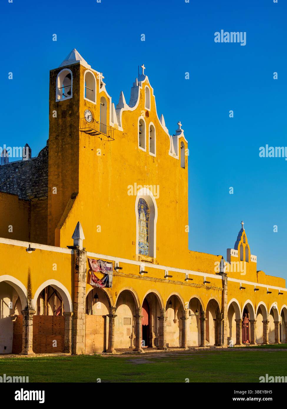 Kloster von San Antonio de Padua, Izamal, Yucatan State, Mexiko Stockfoto