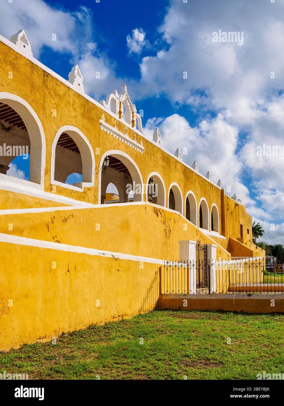Kloster von San Antonio de Padua, Izamal, Yucatan State, Mexiko Stockfoto