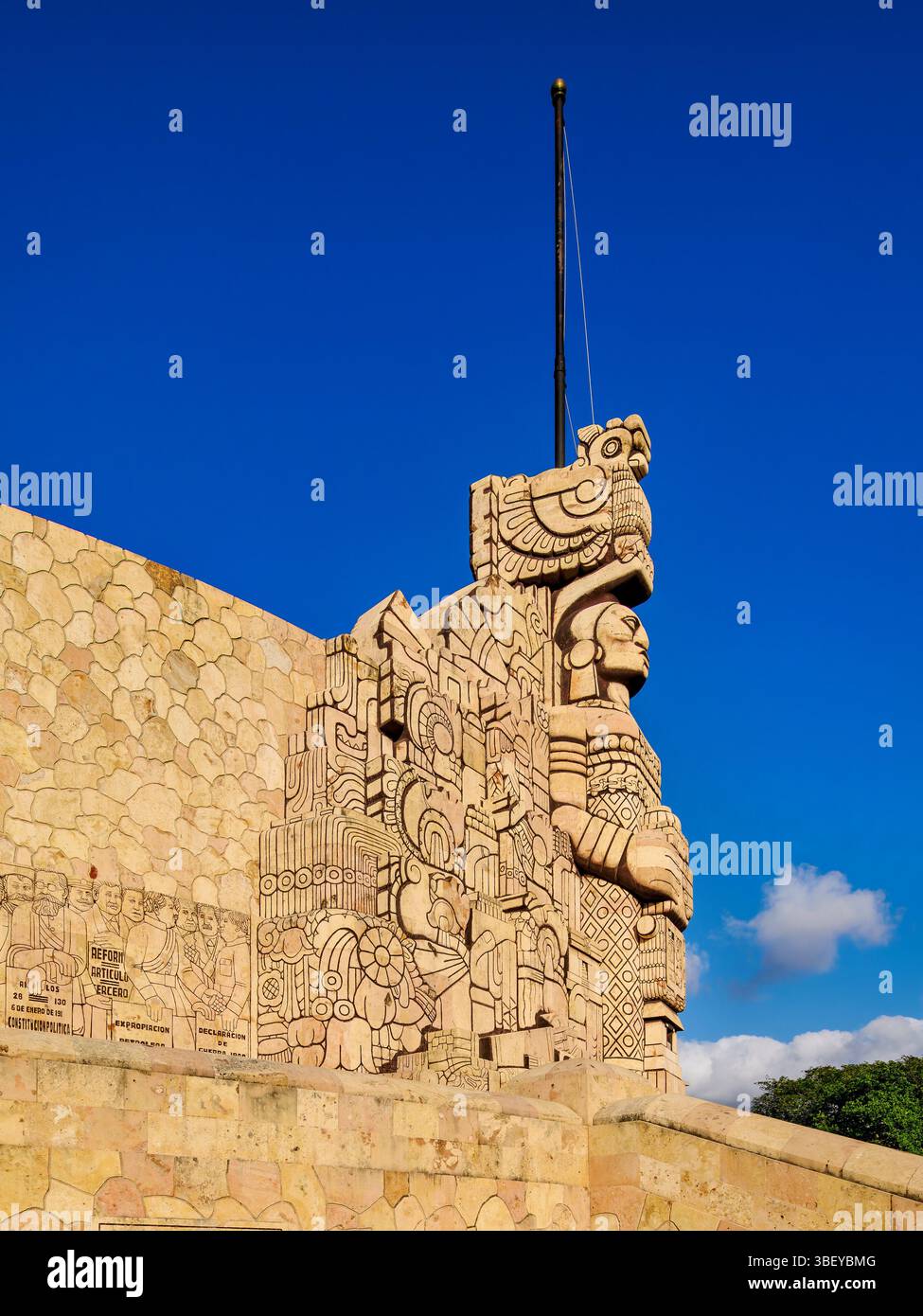 Monumento a La Patria, Denkmal für die Heimat, Paseo de Montejo, Merida, Yucatan State, Mexiko Stockfoto