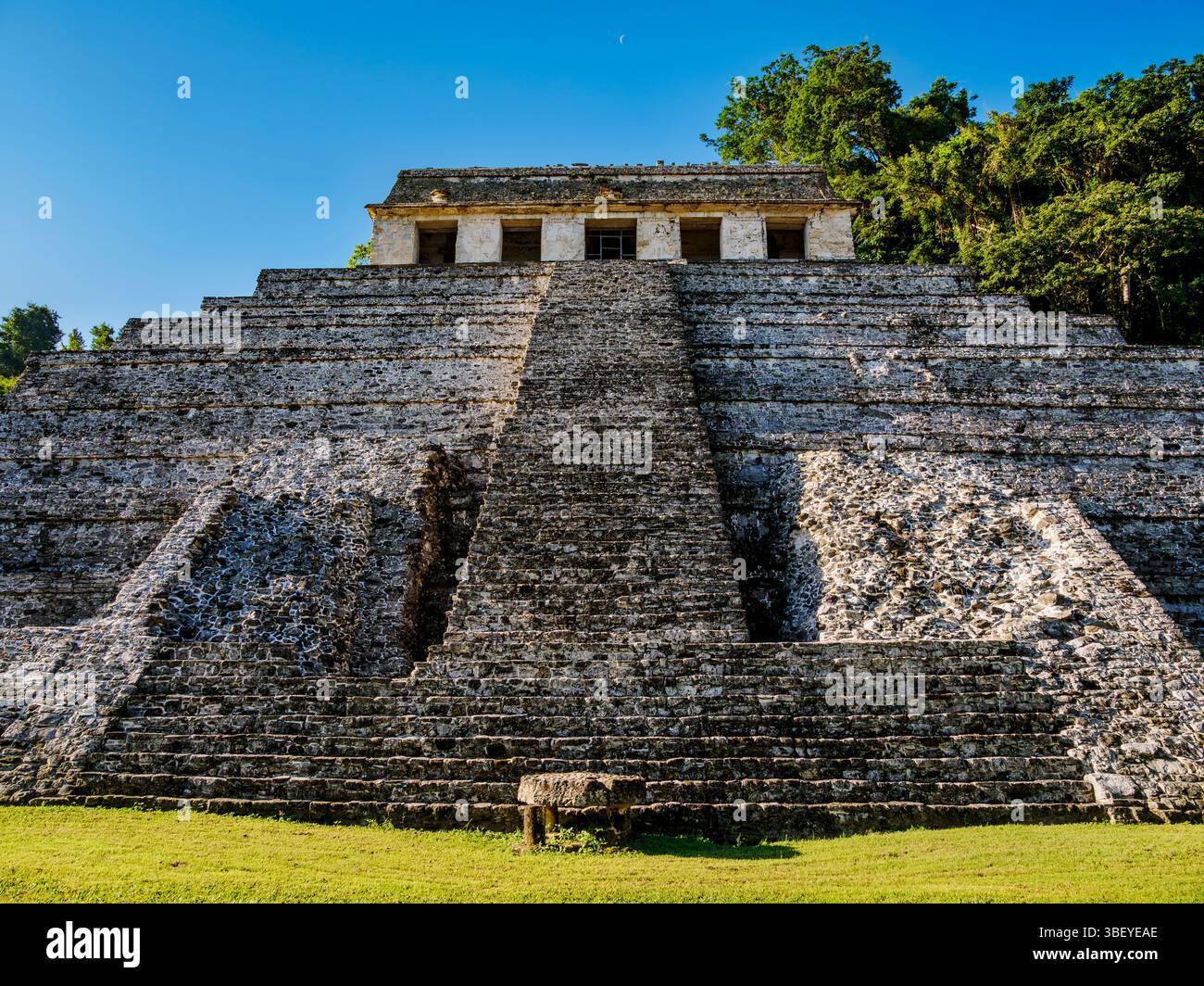 Tempel der Inschriften, archäologische Stätte Palenque, Palenque, Chiapas State, Mexiko Stockfoto