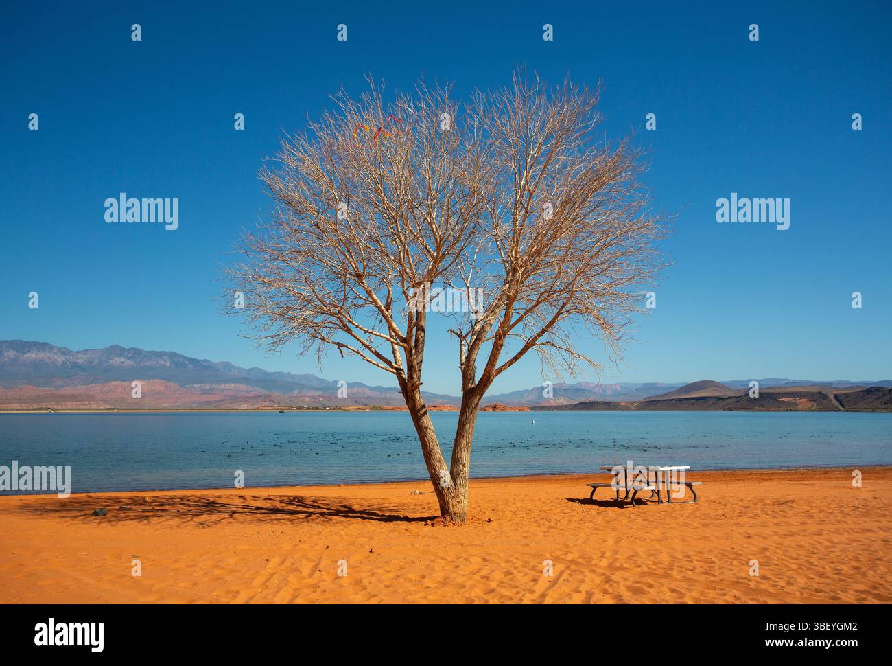 Das Reservoir im Sand Hollow State Park in Utah, USA Stockfoto