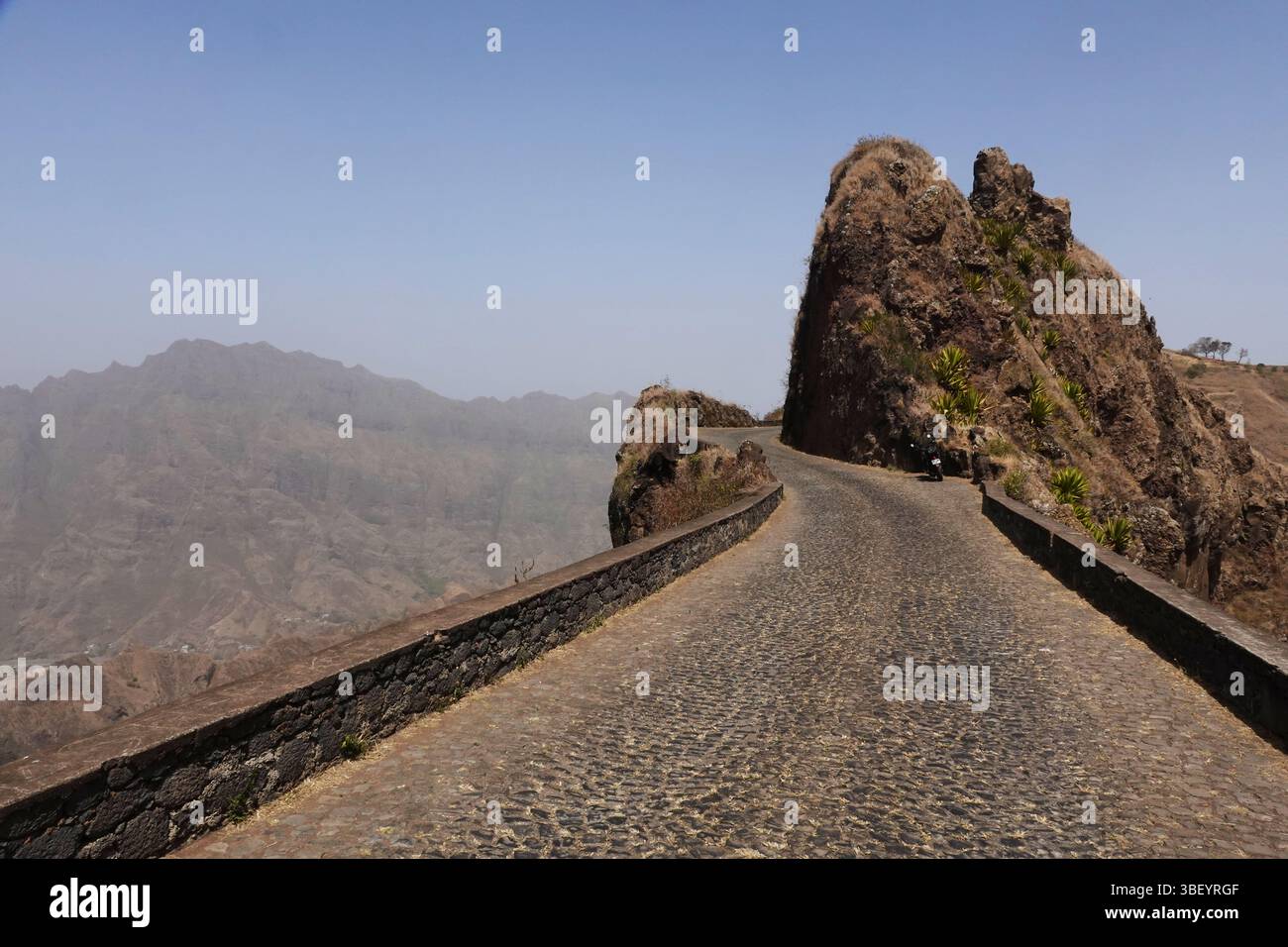 Die dramatische Landschaft im vulkanischen Hochland des nördlichen St. Antonius, Kap Verde Stockfoto