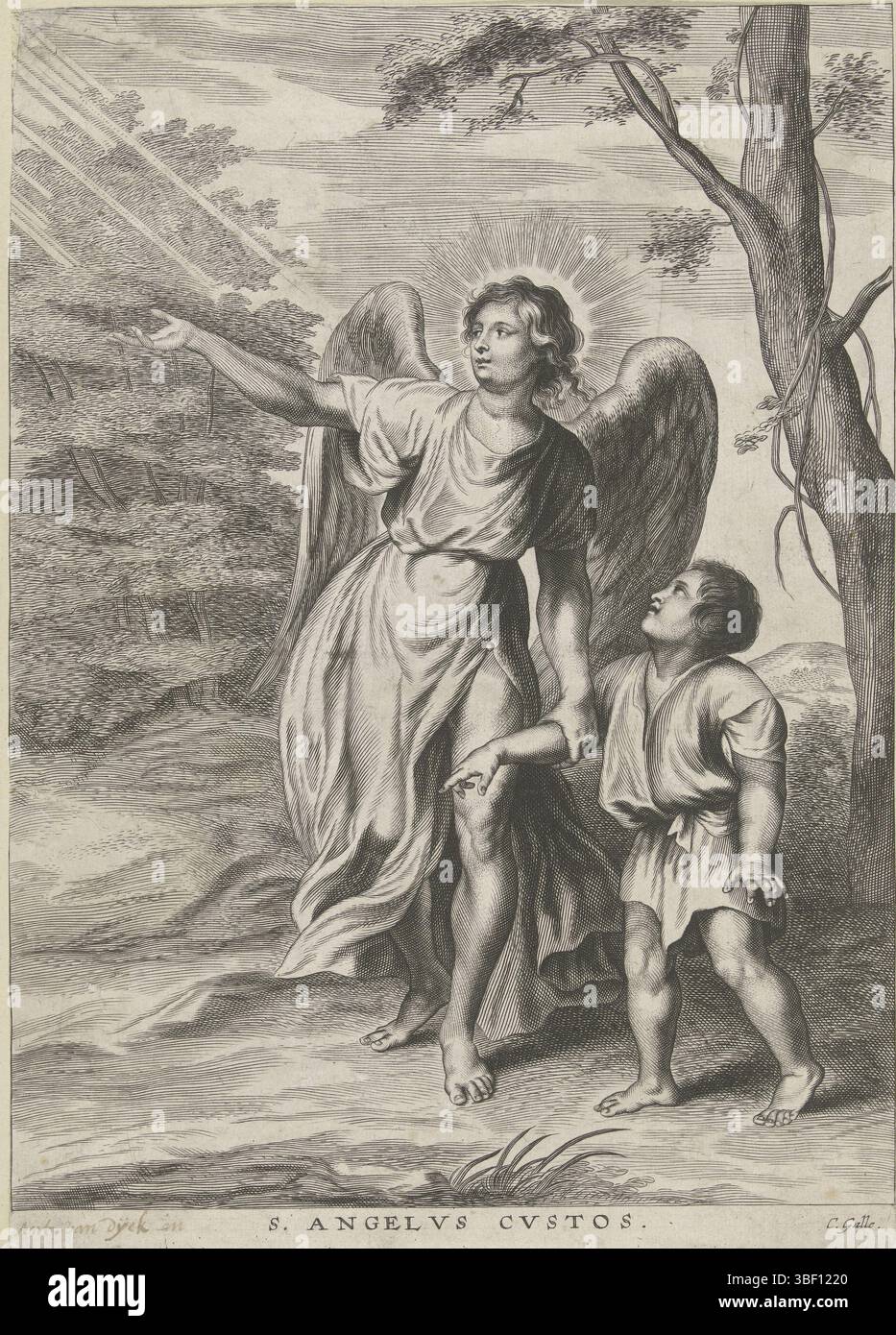 Dyck, Anthony van, Südholland, Galle, Cornelis (I), S. Angelvs Cvstos, Kind mit Schutzengel, Recto - Handschrift in brauner Tinte, ein Engel hält einen Jungen am Arm und zeigt ihm den richtigen Weg., Druck, rückseitig - gestempelt, Ant. Van Dijck in., Höhe 273 mm, Breite 195 mm, Zuid-Nederlands, 1576 - 1650-03-29, Druckerei, 1586 - 1650, Papier, Gravur, Gravur (Druckverfahren), Work Conception, Flämisch, Niederländisch, 1599-03-2-2 - 1641-12-09 Stockfoto Dyck, Anthony van, Südholland, Galle, Cornelis (I), S. Angelvs Cvstos, Kind mit Schutzengel, Recto - Handschrift in brauner Tinte, ein Engel hält einen Jungen am Arm und zeigt ihm den richtigen Weg., Druck, rückseitig - gestempelt, Ant. Van Dijck in., Höhe 273 mm, Breite 195 mm, Zuid-Nederlands, 1576 - 1650-03-29, Druckerei, 1586 - 1650, Papier, Gravur, Gravur (Druckverfahren), Work Conception, Flämisch, Niederländisch, 1599-03-2-2 - 1641-12-09 Stockfoto
