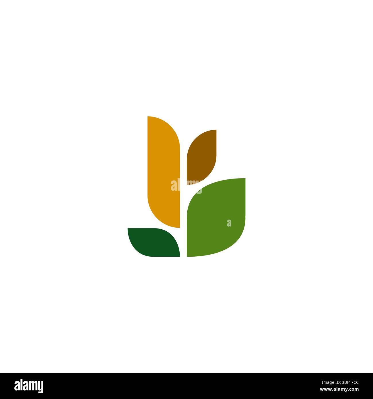 Growth Leaf-Logo-Design. Vektor-Logo-Design für Landwirtschaft, Landwirtschaft, Natur Stock Vektor
