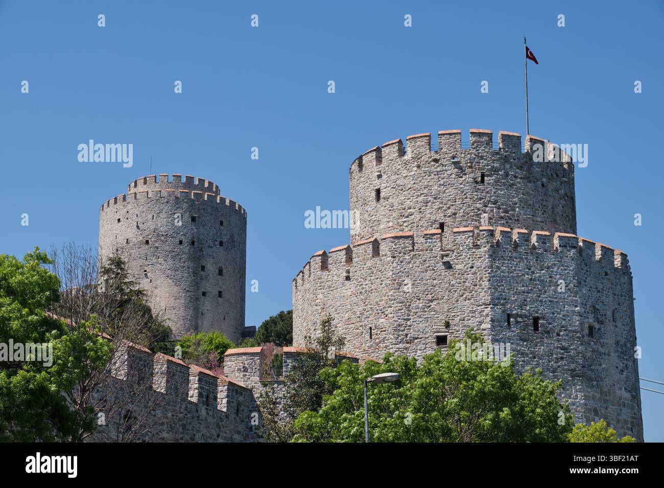 Detail Von Der Festung Rumeli (Rumeli Hisari), Istanbul, Türkei Stockfoto