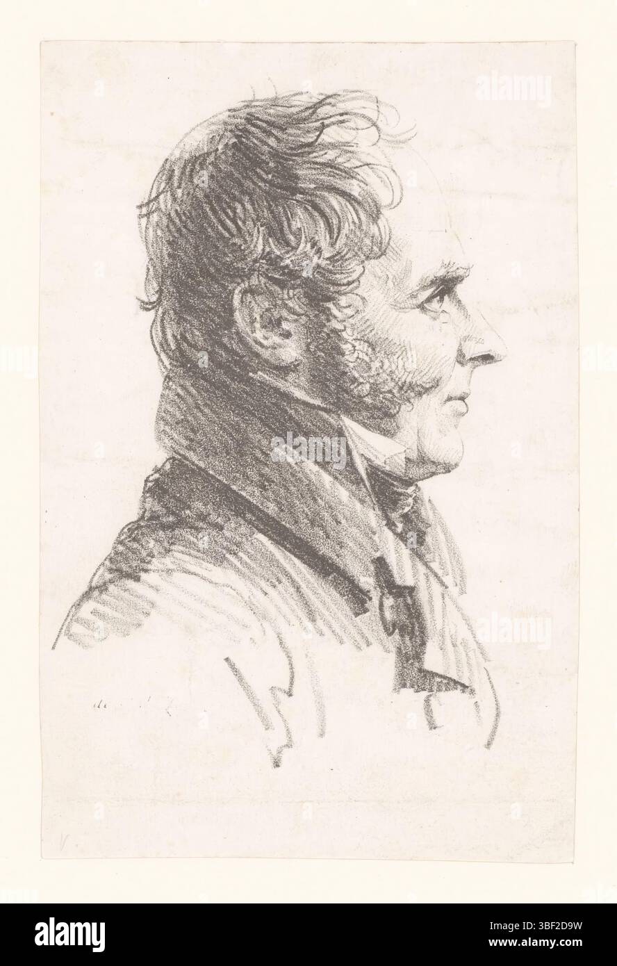 Paris, Denon, Dominique Vivant (Baron), Porträt Charles-Philibert de Lasteyrie, Paris, Druck, Höhe 175 mm, Breite 115 mm, Französisch, 1747-01-04-28, 1825-04-28, Druckerei, 1816-1816, Papier, Lithographie (Technik) Stockfoto