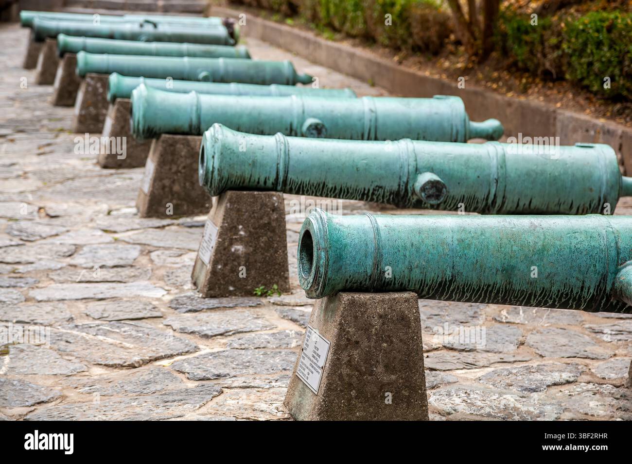 Kanone, Festung Rumeli (Festung Europas), Istanbul, Türkei Stockfoto