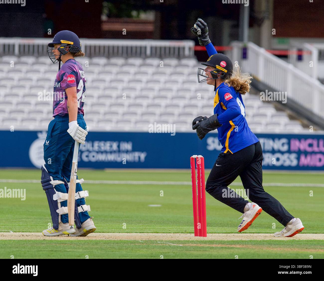 Vitality Blast T20 Middlesex gegen Sussex Sharks Lord's 29-05-25 Stockfoto