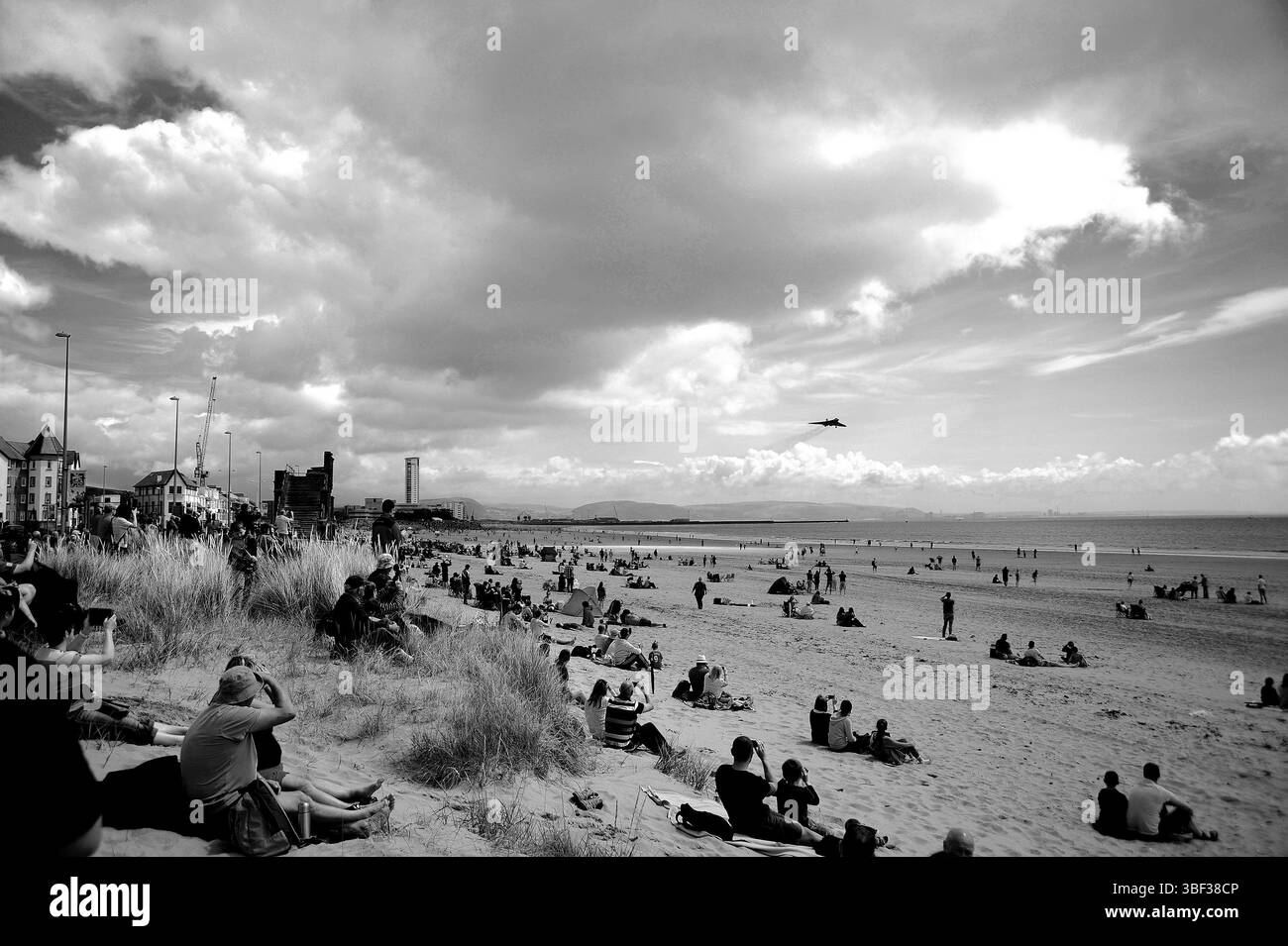 Vulcan XH558 auf der Wales National Airshow, 2015, Swansea Bay. Stockfoto