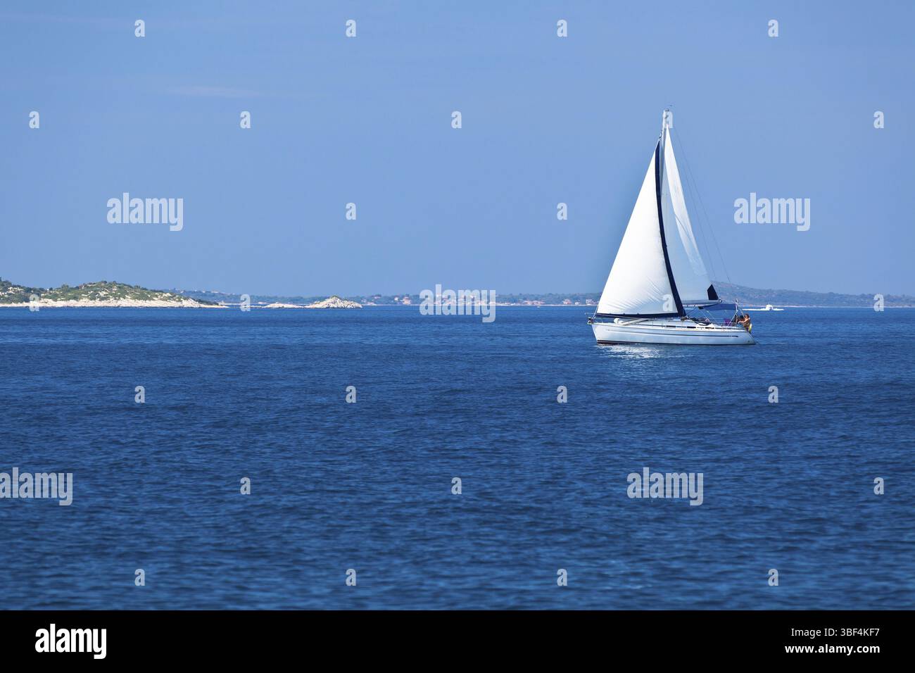 Freizeit-Yacht an der Adria. Horizontalen Schuss Stockfoto