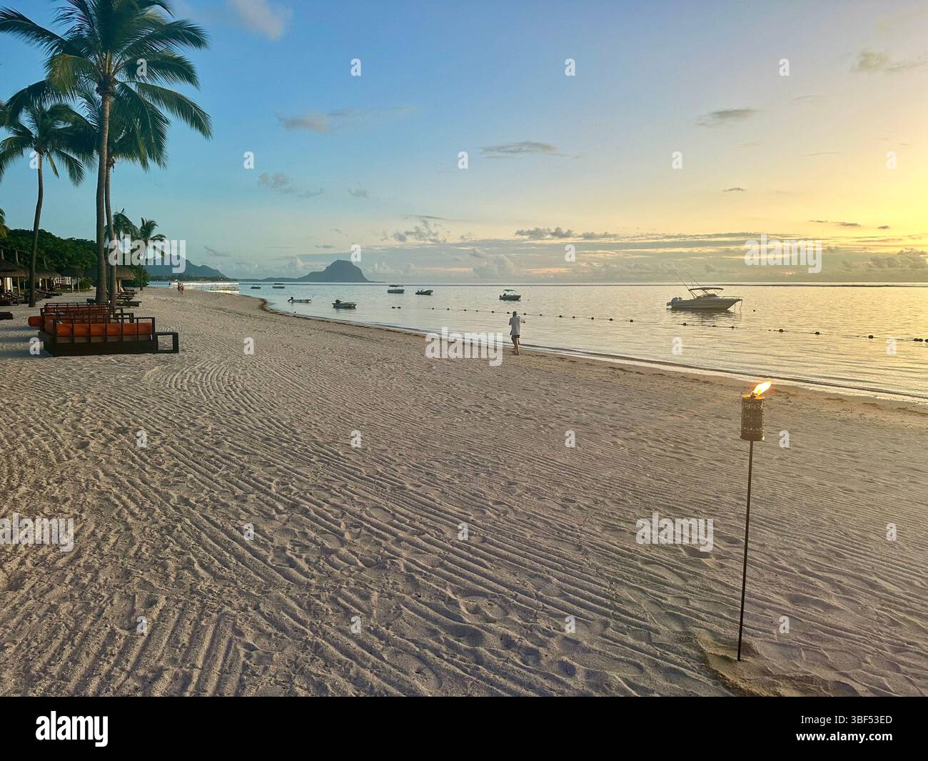 Flic und FLAC Beach, Mauritius, Indischer Ozean Stockfoto