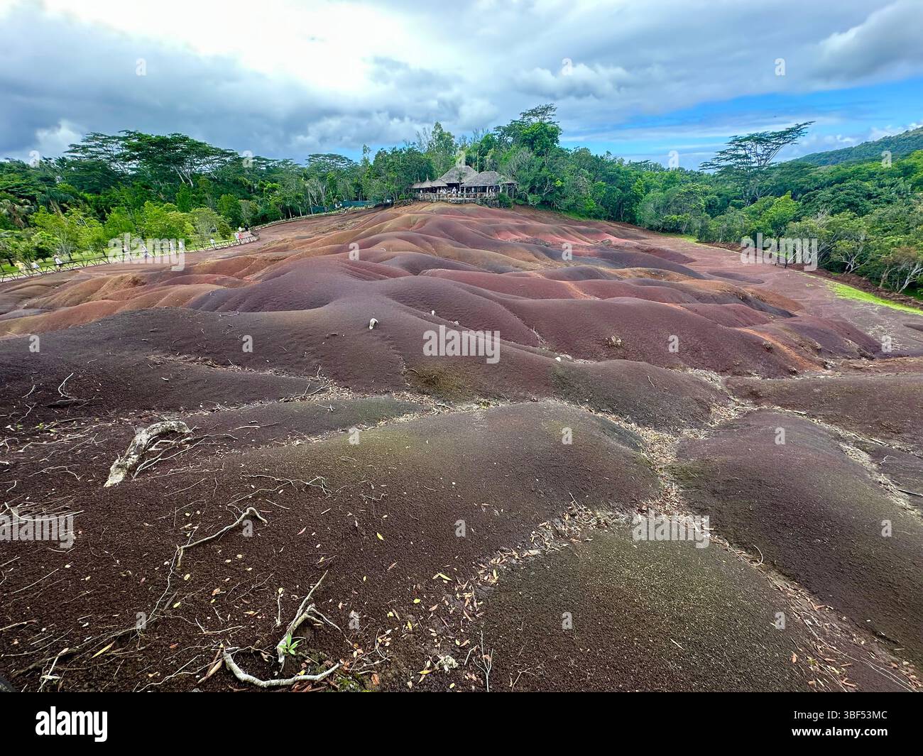 Chamarel Sieben Farbige Erde Mauritius Stockfoto
