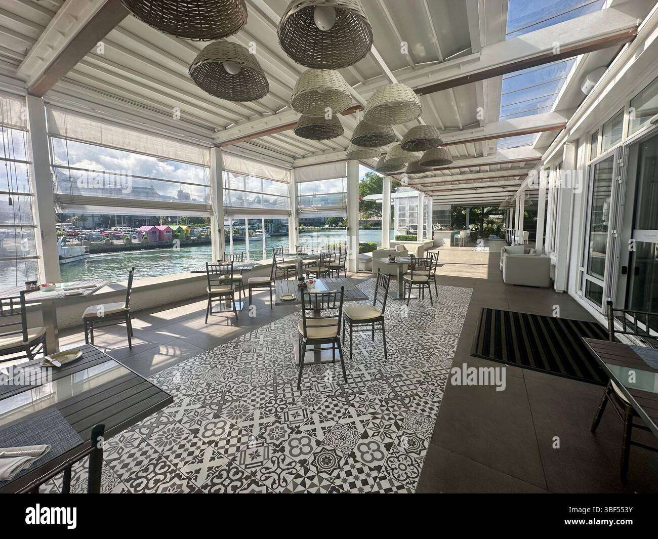 Straßenszenen aus Port Louis Hauptstadt von Mauritius, Indischer Ozean Stockfoto