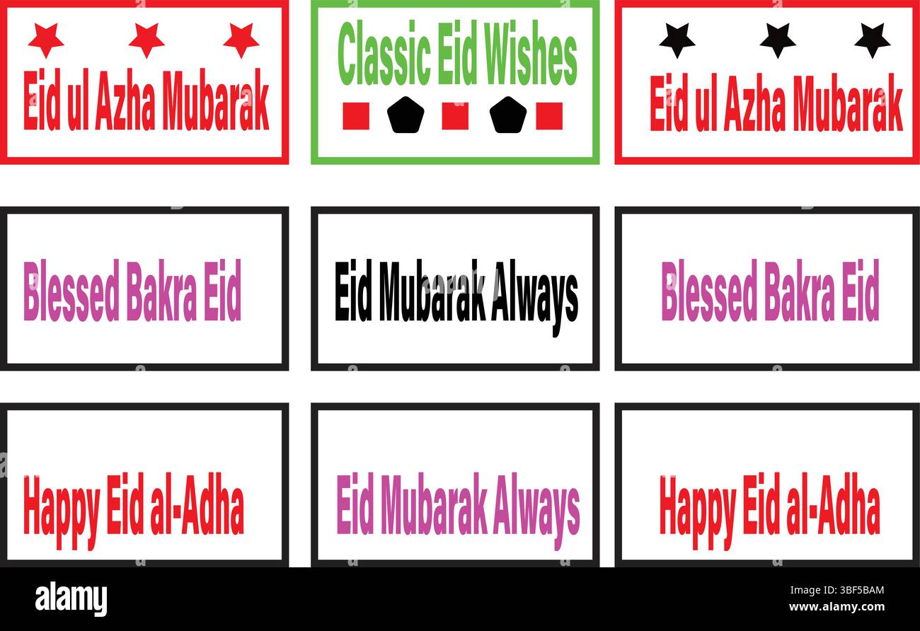 Weihnachtsgrüße Tags Vektor mit fröhlichen Weihnachts- und Neujahrsnachrichten im festlichen Stil Stock Vektor