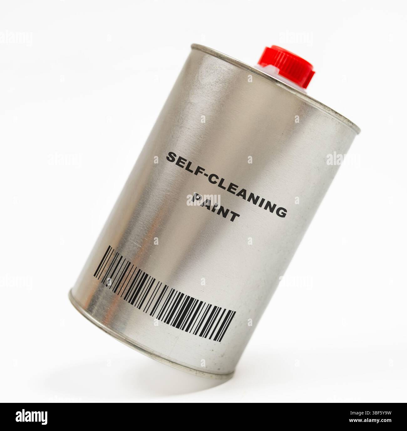 Selbstreinigender Lack. Enthält Nano-Additive zur Abwehr von Schmutz und Staub. Stockfoto