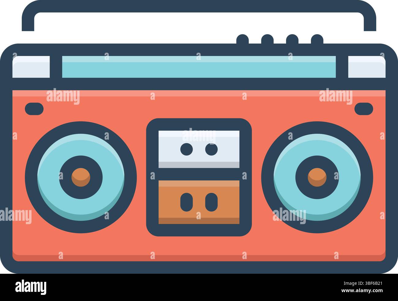 Symbol für Stereo, Radio Stock Vektor